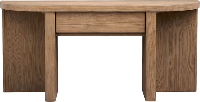 Magnussen Home® Hayden Golden Oat Demilune Sofa Table-2