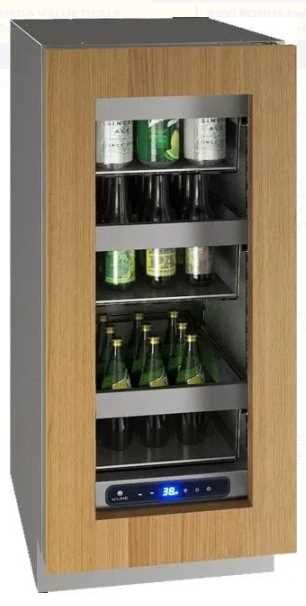 U-Line® Brown/Stainless Steel 15" Undercounter Compact Refrigerator-0