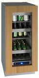 U-Line® Brown/Stainless Steel 15" Undercounter Compact Refrigerator-0