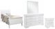 Global Furniture USA Charlie 4-Piece White Twin Bedroom Set-0