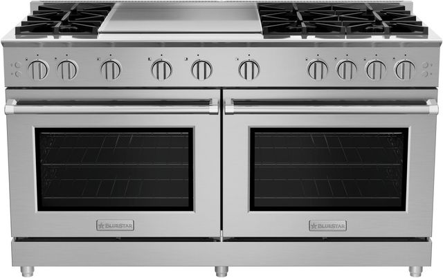 BlueStar Platinum X8 60" Stainless Steel Pro-Style Gas Range with Griddle-0