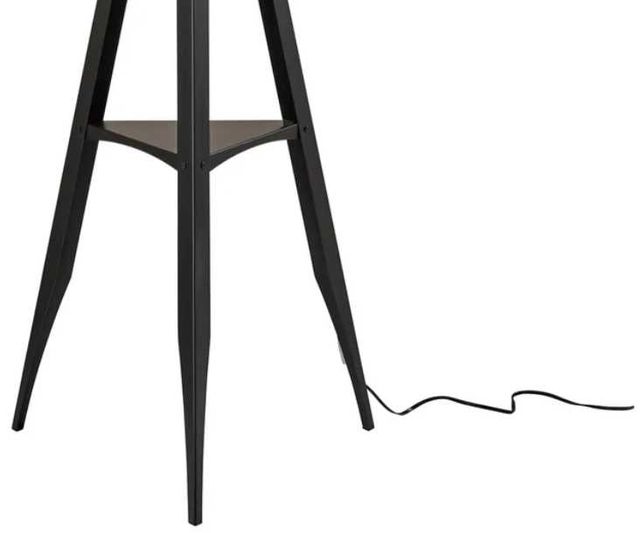 Adesso® Warren Black Shelf Floor Lamp-1