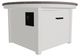 Telescope Casual 3F4W Boardwalk Rustic Top Aluminum 42" Outdoor Fire Table with White Base-0
