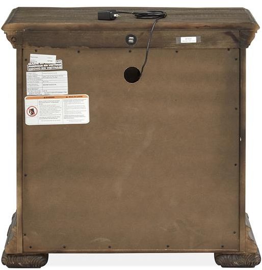 Magnussen Home® Durango Willadeene Brown Drawer Nightstand-3