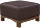 Modus Furniture Arden Dark Chocolate/Tavern Brown Upholstered Ottoman-0