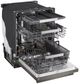 LG 24" PrintProof™ Black Stainless Steel Top Control Built In Dishwasher-2