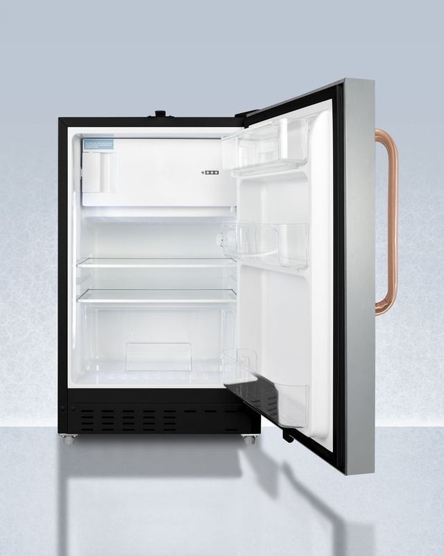 Accucold® 2.7 Cu. Ft. Stainless Steel Built-in Refrigerator/Freezer-1