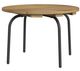 Elements International Grace 4-Piece Black/Natural Fabric/Wooden Outdoor Seating Set-4