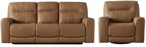 Liberty Furniture Bennett 2-Piece Butternut Reclining Seating Set