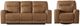 Liberty Furniture Bennett 2-Piece Butternut Reclining Seating Set-0