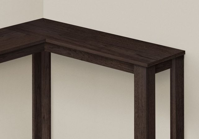 Monarch Specialties Inc. Espresso 36" Corner Console Table-1