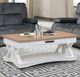 Parker House® Americana Modern 3-Piece Weathered Natural Occasional Table Set with Cotton Base-1