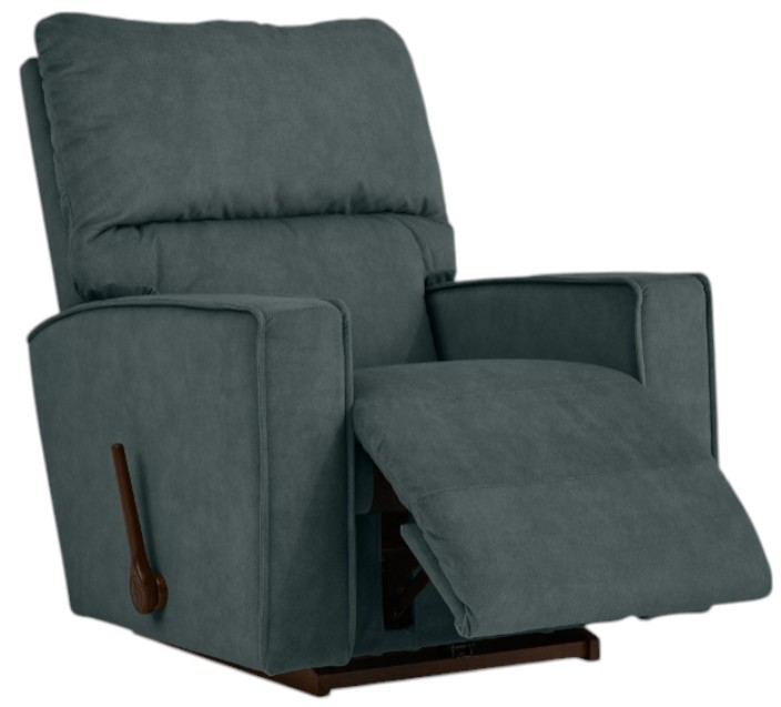 La-Z-Boy® Maddox Ocean Manual Rocking Recliner | Roby's Furniture