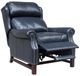 BarcaLounger® Thornfield Shoreham Blue Leather Manual Recliner-1