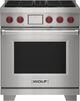 Wolf® 30" Stainless Steel Pro Style Dual Fuel Range-0