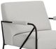 International Furniture Direct Lotus Pearl/Matte Black Accent Chair-1