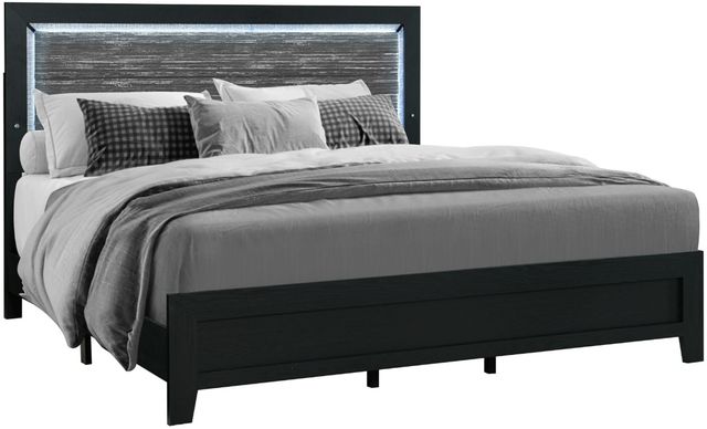 Global Furniture USA Reid 4-Piece Black King Panel Bedroom Set-1