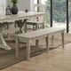 Winners Only® Carmel Gray Dining Bench-2