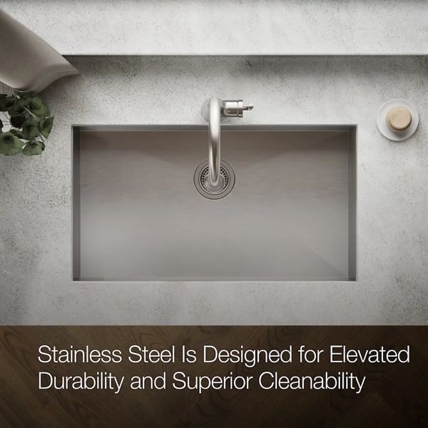 KOHLER® Lyric® Stainless Steel 32" Undermount Single-Bowl Kitchen Sink-3