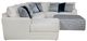 Jackson Furniture Polaris 4-Piece Off-White Left Side Facing U-Shape Chaise Sectional-2