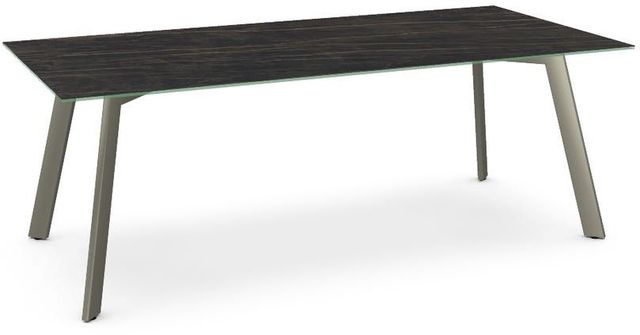 Amisco Customizable Lidya 84" Black Italian Porcelain Dining Table-0