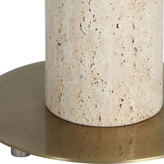 Uttermost® Halen Antique Brass Floor Lamp-4