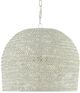 Currey & Company Piero White Medium Chandelier-1