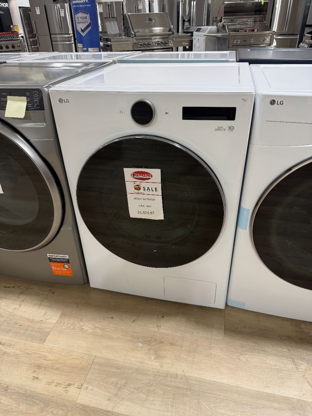 LG 7.8 Cu. Ft. White Ventless Electric Dryer-0