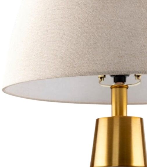 Surya Catania 2-Piece Brushed Metallic/Mosaic Gray Table Lamp Set-1