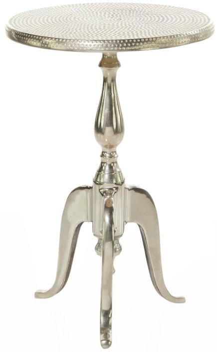 Deco Marche Silver Accent Table-0