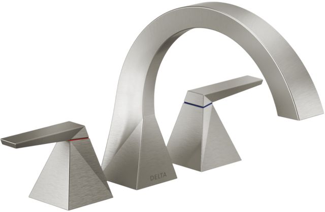 Delta Trillian® Lumicoat® Stainless Two-Handle Lever Roman Tub Trim-0