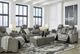 Signature Design by Ashley® Backtrack 3-Piece Gray Power Reclining Living Room Set-5