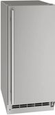 U-Line® Outdoor 15" Stainless Solid Ice Maker-0