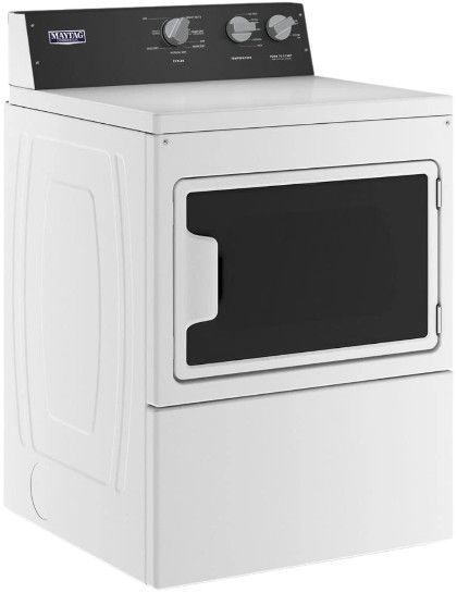 Maytag® 7.4 Cu. Ft. White Electric Commercial-Grade Front Load Dryer-2