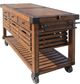 ACME Furniture Kaif Distressed Chestnut Kitchen Cart-4