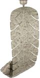 Crestview Collection Palmetto Palm Leaf Silver Large Wall Sconce-1