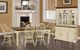 TEI Windswept Shores Cherry Rub-thru Dining Table with Buttermilk Base-1