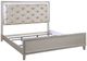 ACME Furniture Sliverfluff Champagne Queen Upholstered Panel Bed with LED-0