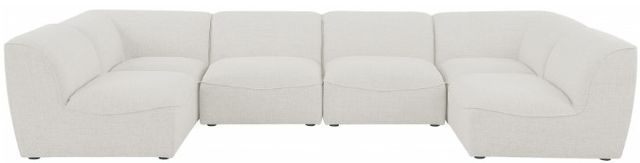 Meridian Furniture Miramar 6-Piece Cream Modular Sectional-1