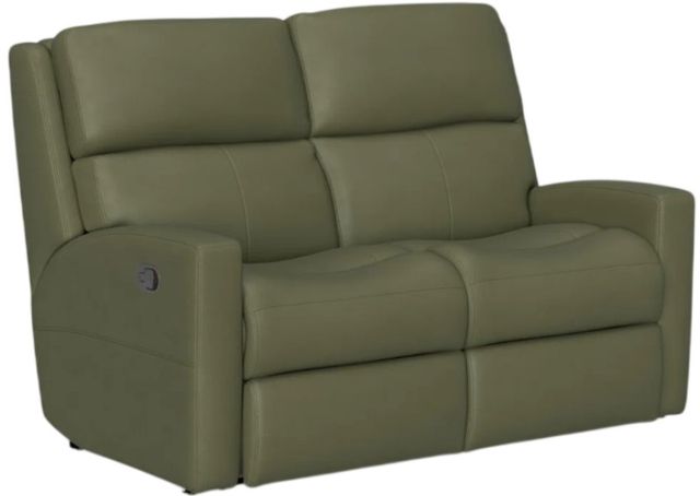 Flexsteel® Customizable Catalina Leather Manual Reclining Loveseat-2