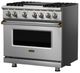 Viking® 5 Series 36'' Martini Pro Style Dual Fuel Range with Griddle-1
