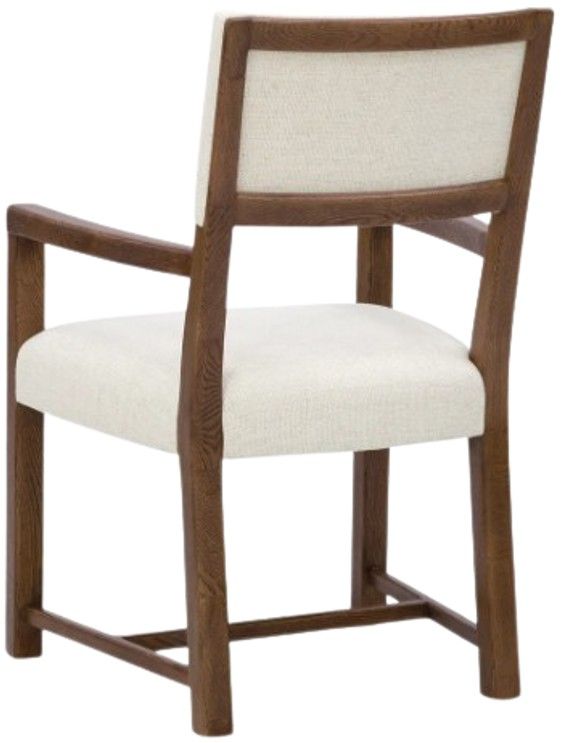 Hooker® Furniture Driftwood Lovegood Bisque/Worn Saddle Dining Arm Chair-2