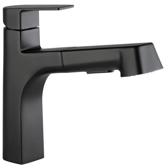 Peerless Xander® Matte Black Single Handle Pull-Out Kitchen Faucet-0