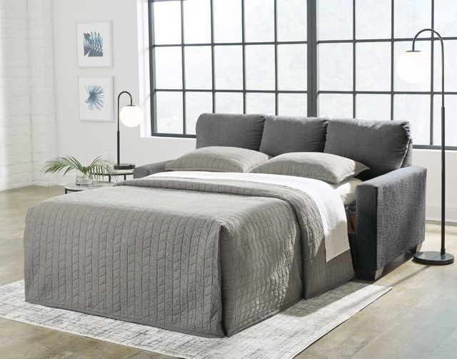 Signature Design by Ashley® Rannis Pewter Queen Sofa Sleeper-1