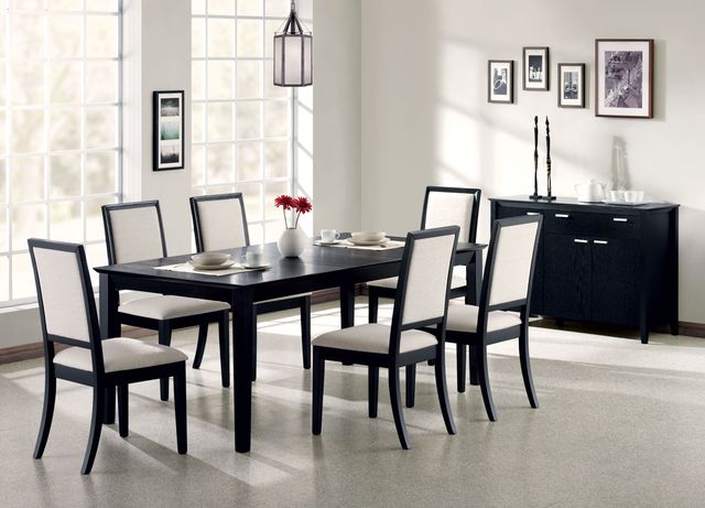 Coaster® Louise Black Dining Table-2