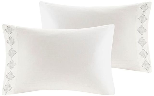 Olliix by Madison Park 9 Piece Aqua King Cadence Cotton Sateen Comforter Set-2