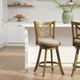 Armen Living Kodi Sepia Brown/Static Gray Counter Stool-1