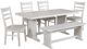 Sunny Designs™ Bayside 6-Piece Marble White Breakfast Nook Set-0