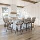 Amisco Customizable Dorsey Swivel Counter Stool-1