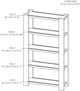 International Furniture Direct Luma Sand Brown Bookcase-2